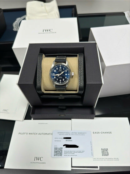 IWC Pilots Watch Mark XX IW328203 Blue - Automatic - Brand New 2023. RRP £5,000