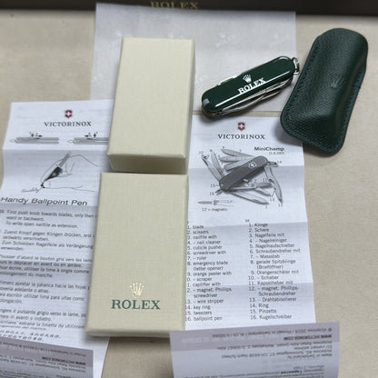 Rolex Victorinox Minichamp Swiss Army Pen Knife. Brand New Very Rare