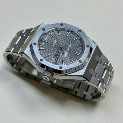 Audemars Piguet Royal Oak 37mm 15450ST. Grey Dial. 2021 Full Set Box Papers