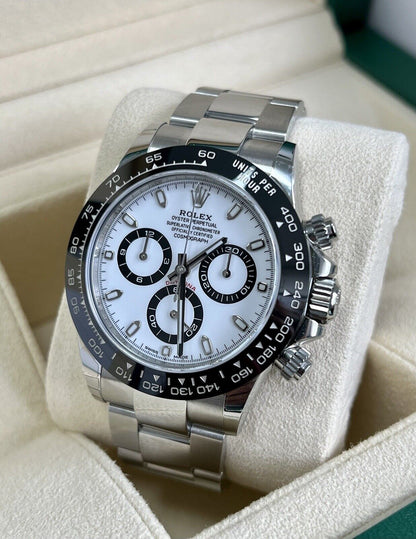 Rolex Daytona Panda 116500LN Ceramic White Dial. 2019 Full Set Immaculate