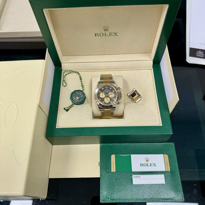 Rolex Daytona 116523 2014 Box Papers. Tahitian / Black Mother Of Pearl MOP Dial