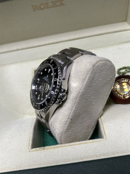 Rolex GMT Master II 16710 2005 F Serial. Full Set Box Papers. Serviced in 2023