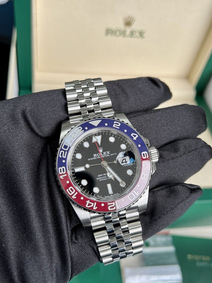 Rolex GMT Master II Pepsi 126710BLRO - 2021 Brand New Box & Papers 40mm Jubilee