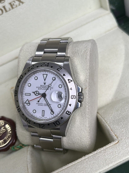 Rolex Explorer 16570 Polar White Dial. 2013 Unpolished Full Set, 3186 Movement.