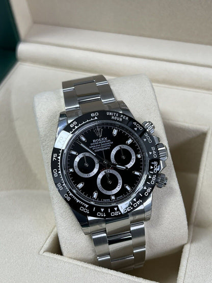 Rolex Cosmograph Daytona 116500LN Black Dial. 2022 Box Papers Brand New Stickers