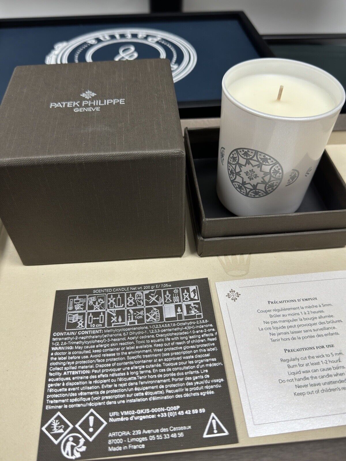 Patek Philippe Scented Candle. VIP Luxury Gift from Authorised Dealer. New