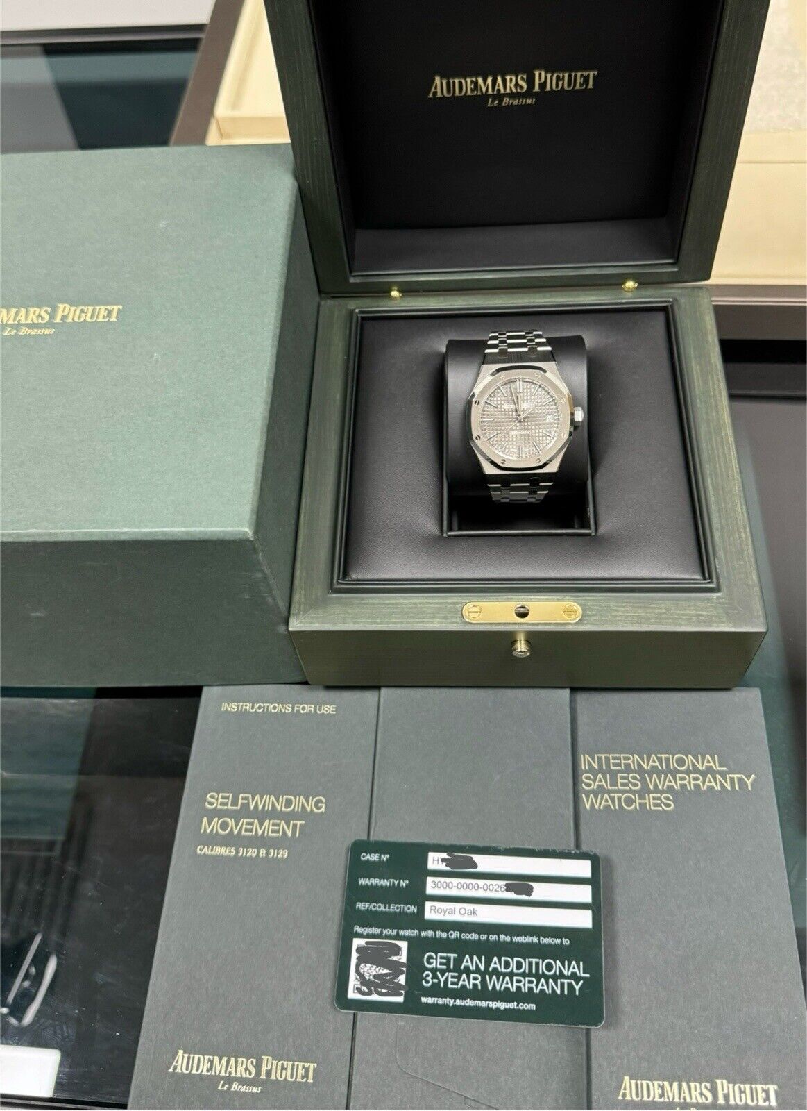 Audemars Piguet Royal Oak 37mm 15450ST. Grey Dial. 2021 Full Set Box Papers