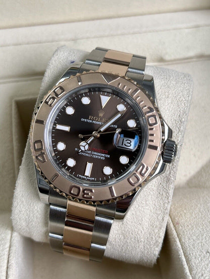 Rolex Yachtmaster 40 Chocolate 116621. Steel & Rose Gold. 2019, Box & Papers