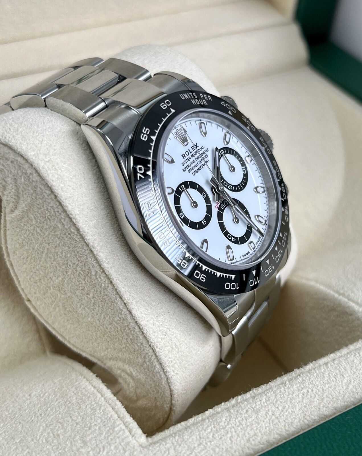 Rolex Daytona Panda 116500LN Ceramic White Dial. 2019 Full Set Immaculate