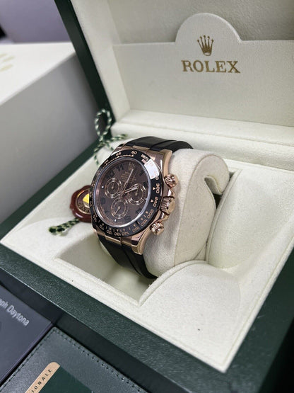 Rolex Daytona Rose Gold 116515LN Ceramic Chocolate. 2012 Immaculate Box Papers