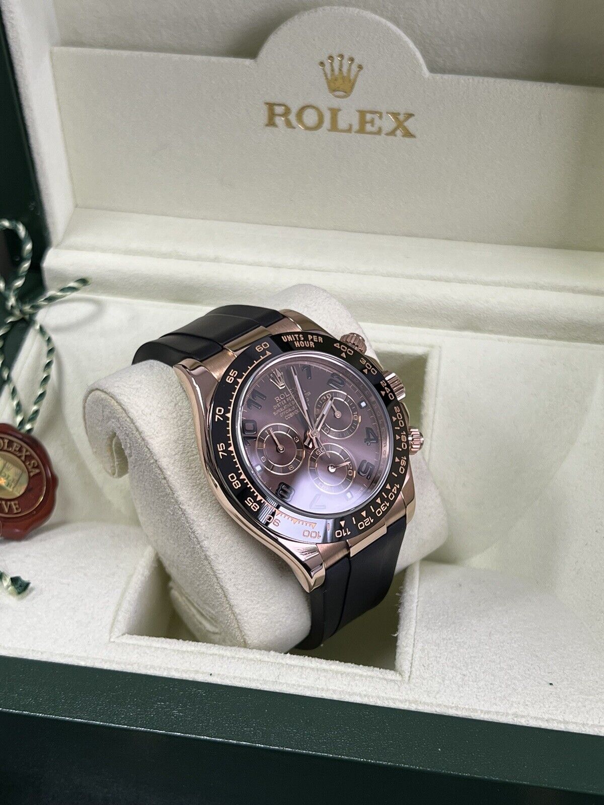 Rolex Daytona Rose Gold 116515LN Ceramic Chocolate. 2012 Immaculate Box Papers