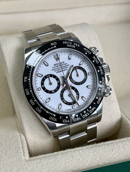 Rolex Daytona Panda 116500LN Ceramic White Dial. 2019 Full Set Immaculate