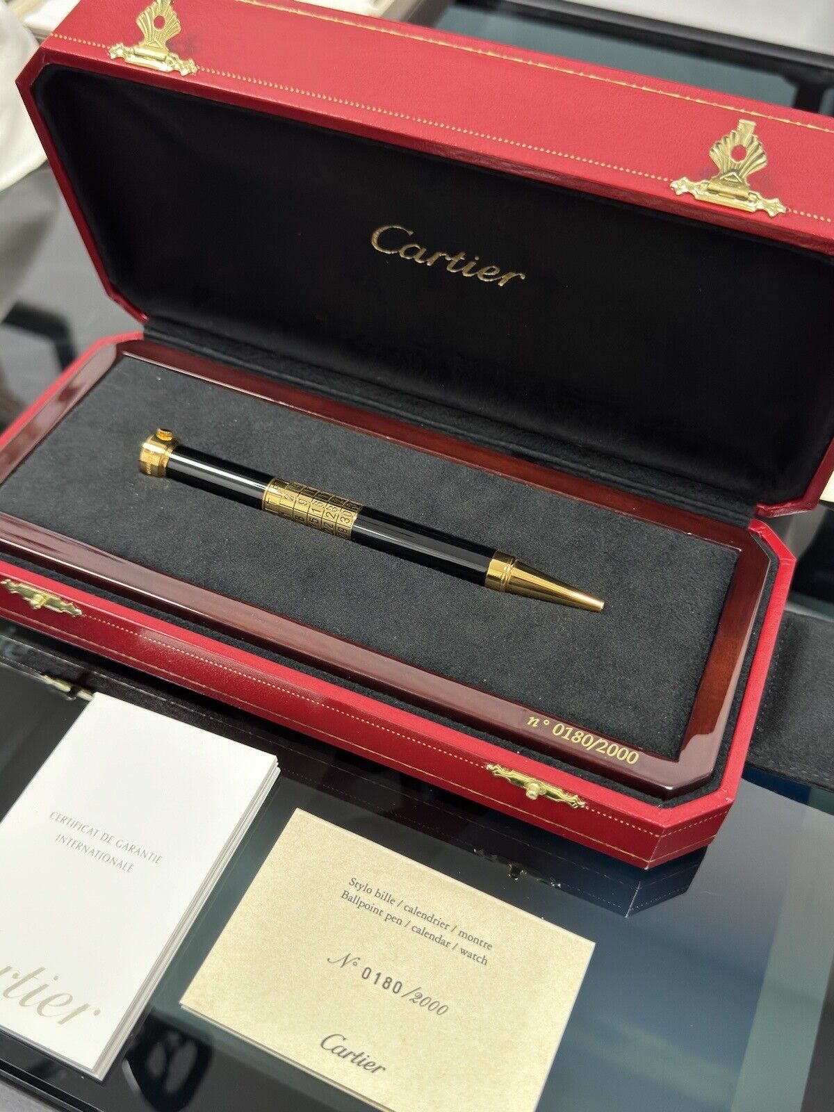 Cartier Perpetual Calendar Ballpoint Pen Very Rare Limited Edition