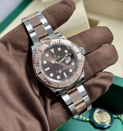 Rolex Yachtmaster 40 Chocolate 116621. Steel & Rose Gold. 2016 Box Papers