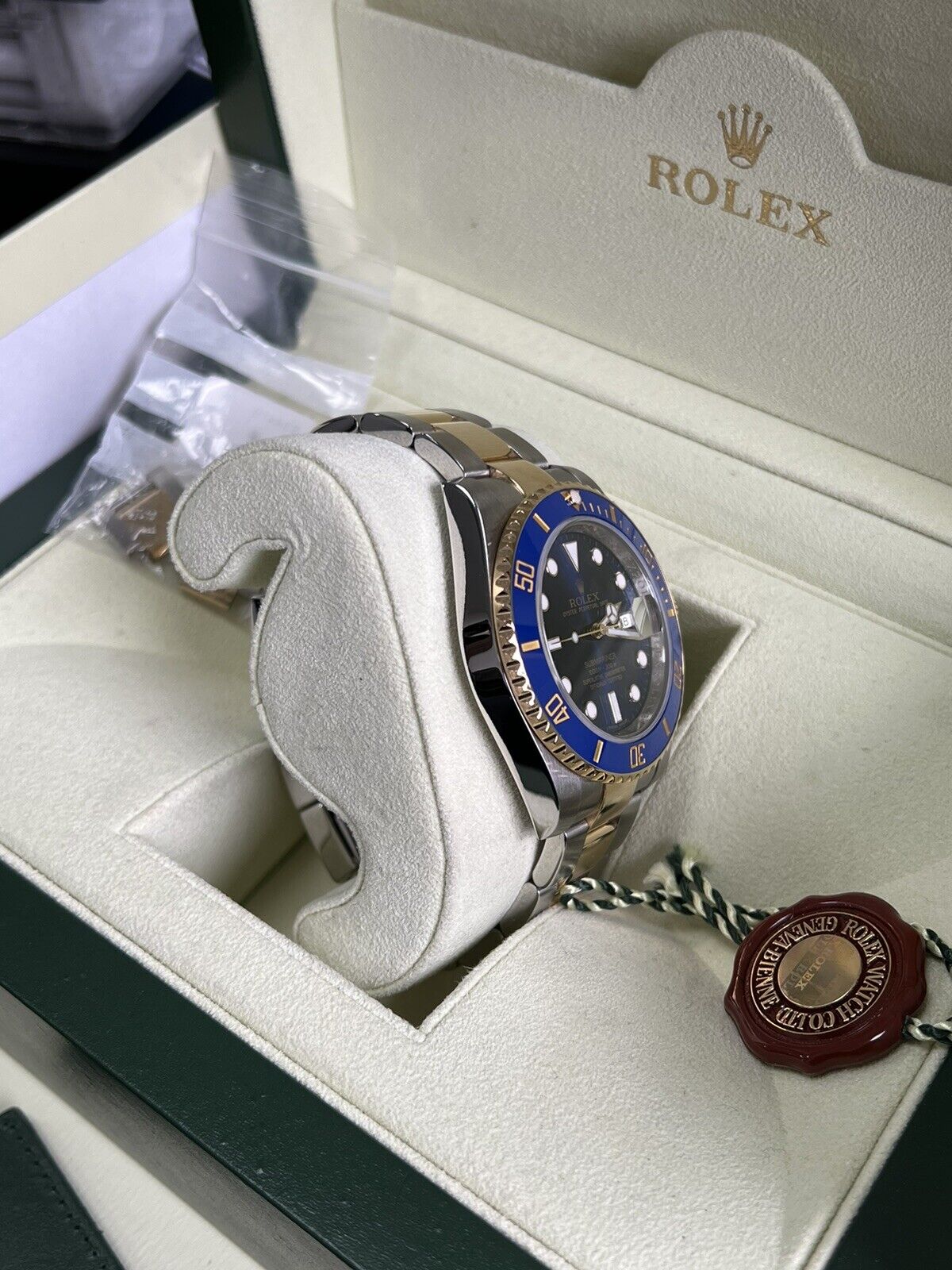 Rolex Submariner 116613LB Bi Metal 2013 Bluesy 40mm Box And Papers, Mint