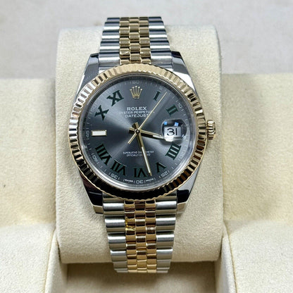 Rolex Datejust 41 Wimbledon Steel & Yellow Gold. Jubilee Bracelet. 2019 Full Set