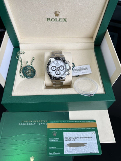 Rolex Daytona Panda 116500LN Ceramic White Dial. 2019 Full Set Immaculate