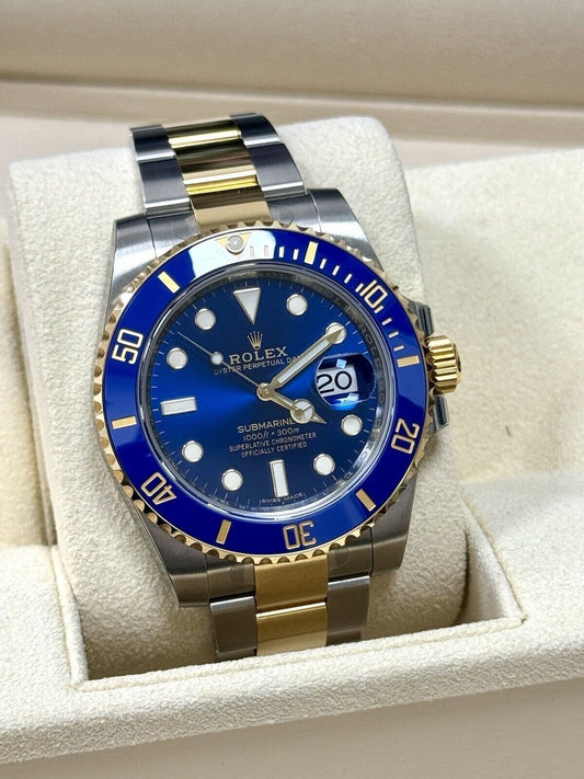 Rolex Submariner Bluesy 116613LB. 2020 Full Set, Fully Stickered NOS Brand New