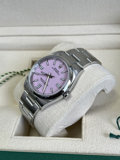 Rolex Oyster Perpetual 36 Candy Pink OP36 126000. Brand New 2023 Box & Papers